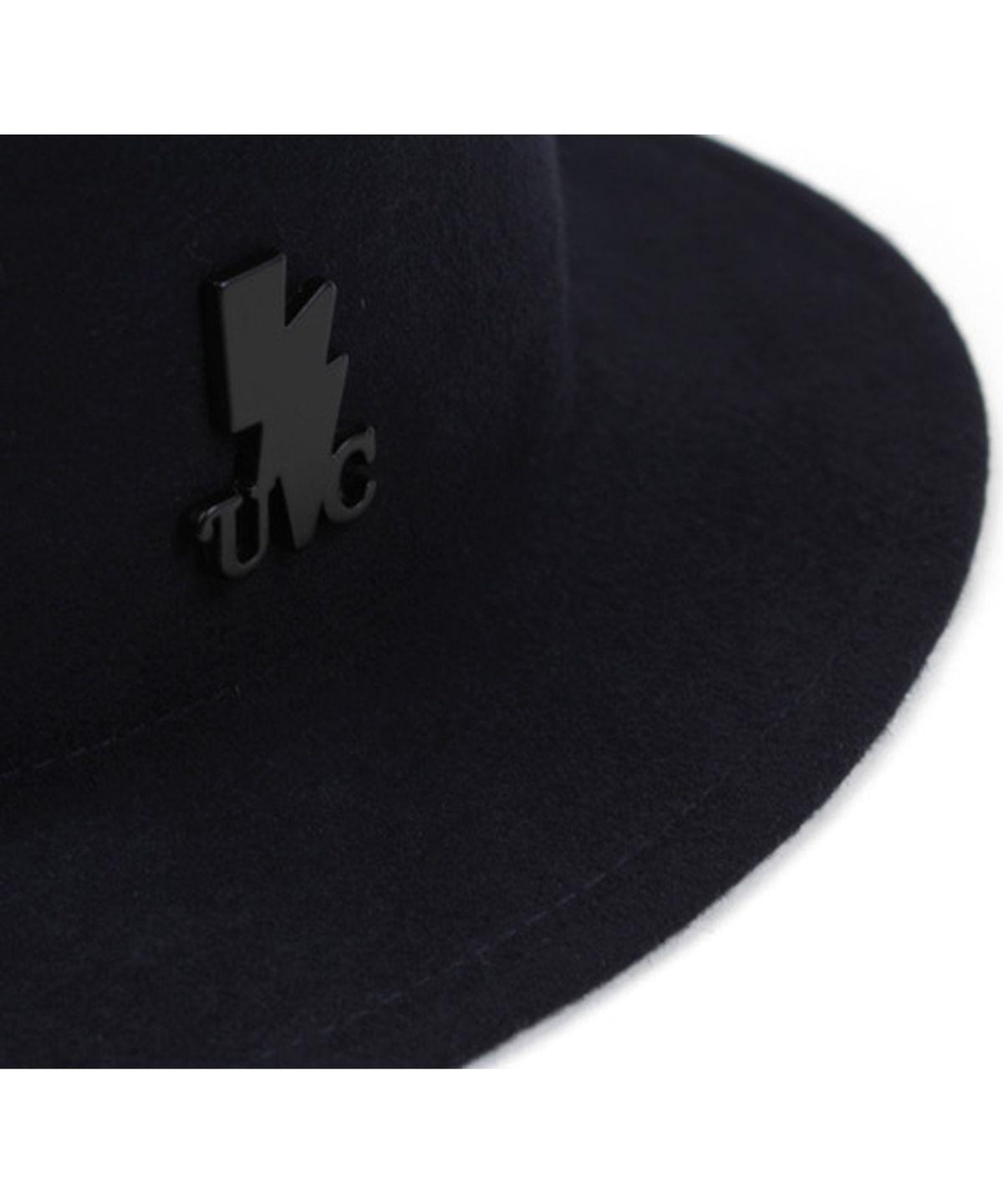 유니버셜 케미스트리(UNIVERSAL CHEMISTRY) Navy Flat Short Wool Fedora 숏페도라