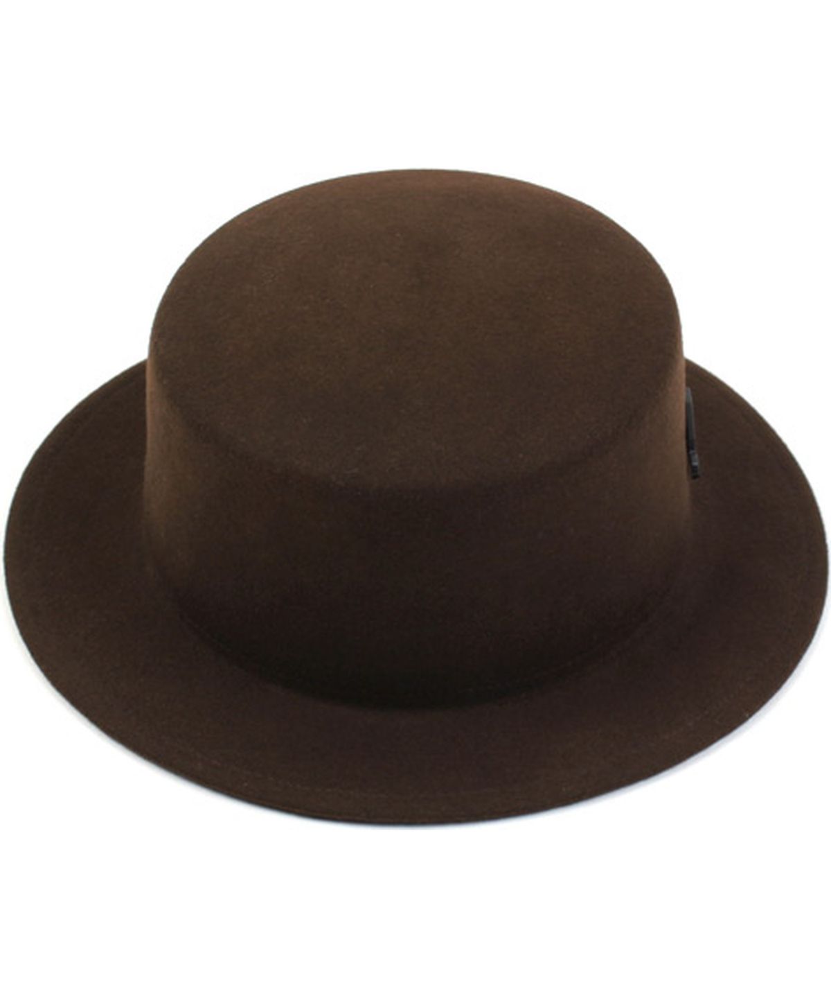 유니버셜 케미스트리(UNIVERSAL CHEMISTRY) Brown Flat Short Wool Fedora 숏페도라