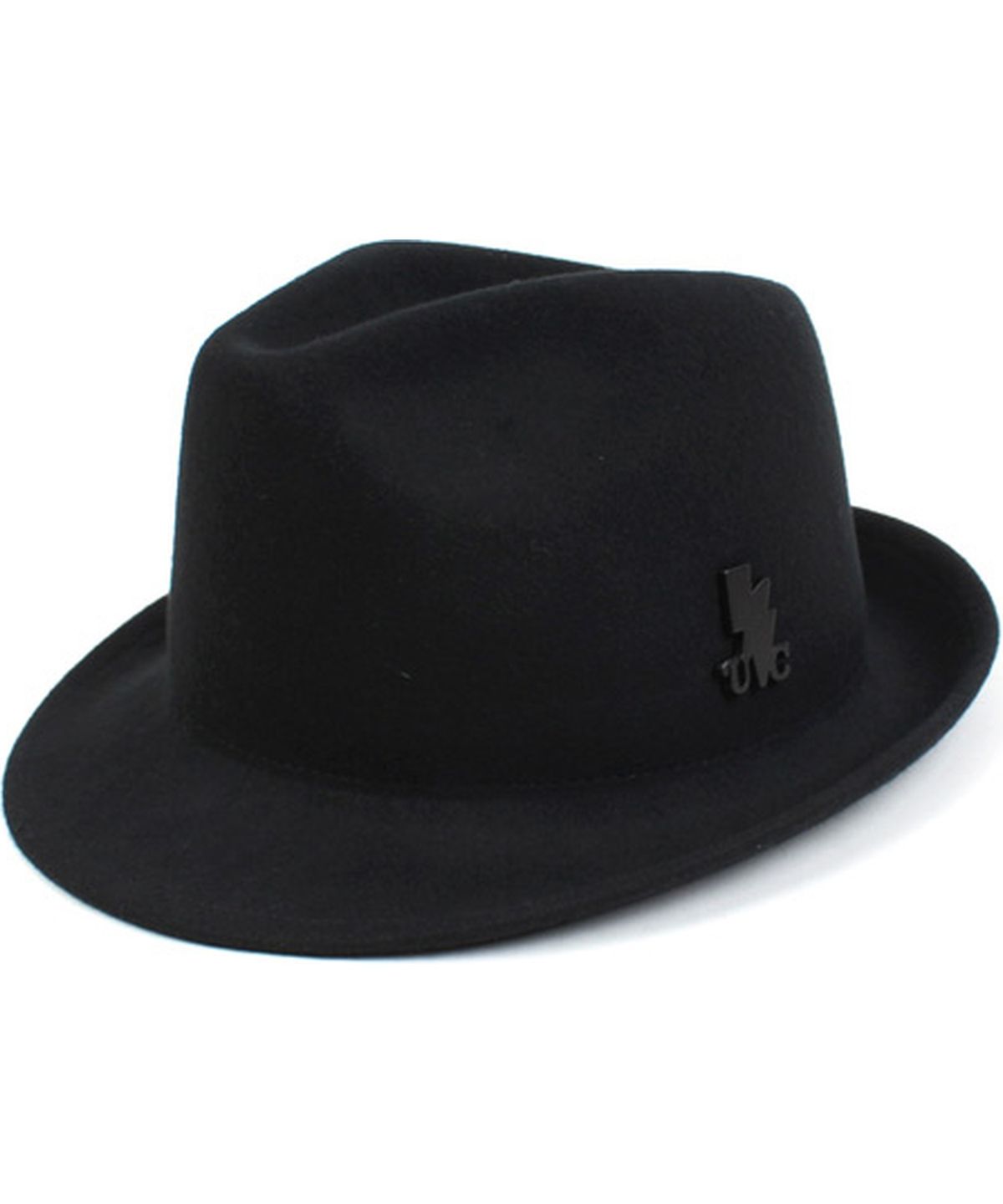 유니버셜 케미스트리(UNIVERSAL CHEMISTRY) BU Black Short Wool Fedora BK 울페도라
