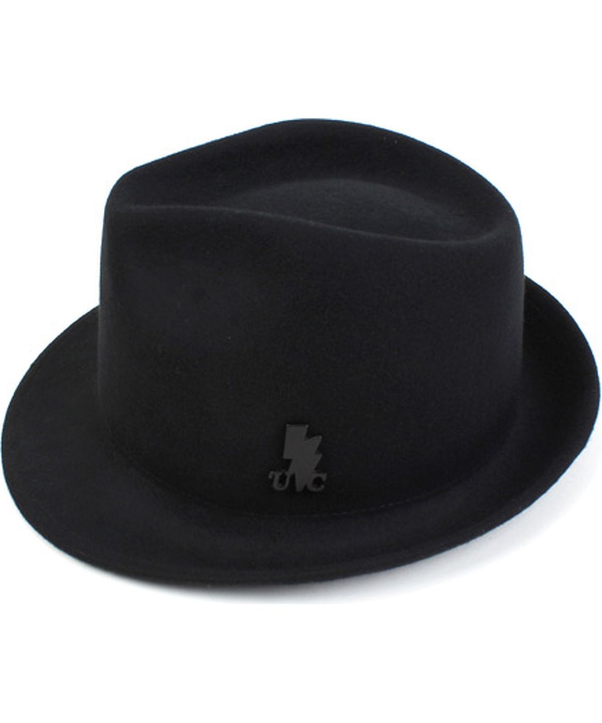 유니버셜 케미스트리(UNIVERSAL CHEMISTRY) BU Black Short Wool Fedora BK 울페도라