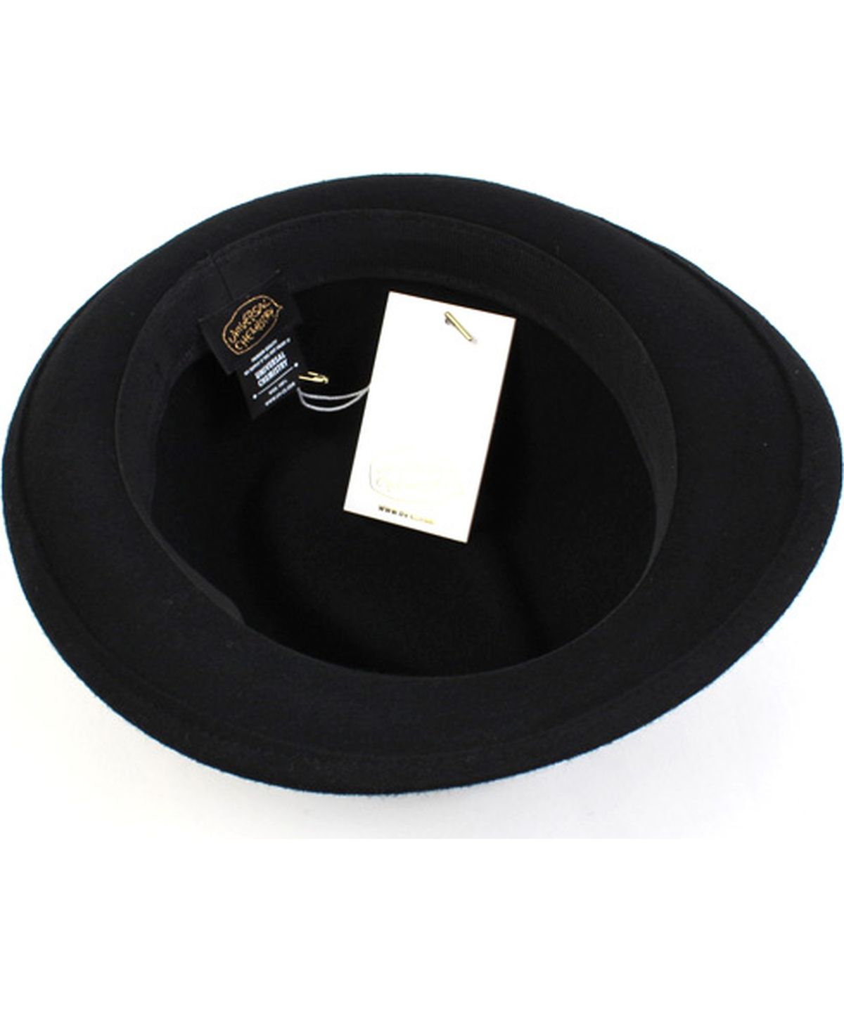 유니버셜 케미스트리(UNIVERSAL CHEMISTRY) BU Black Short Wool Fedora BK 울페도라