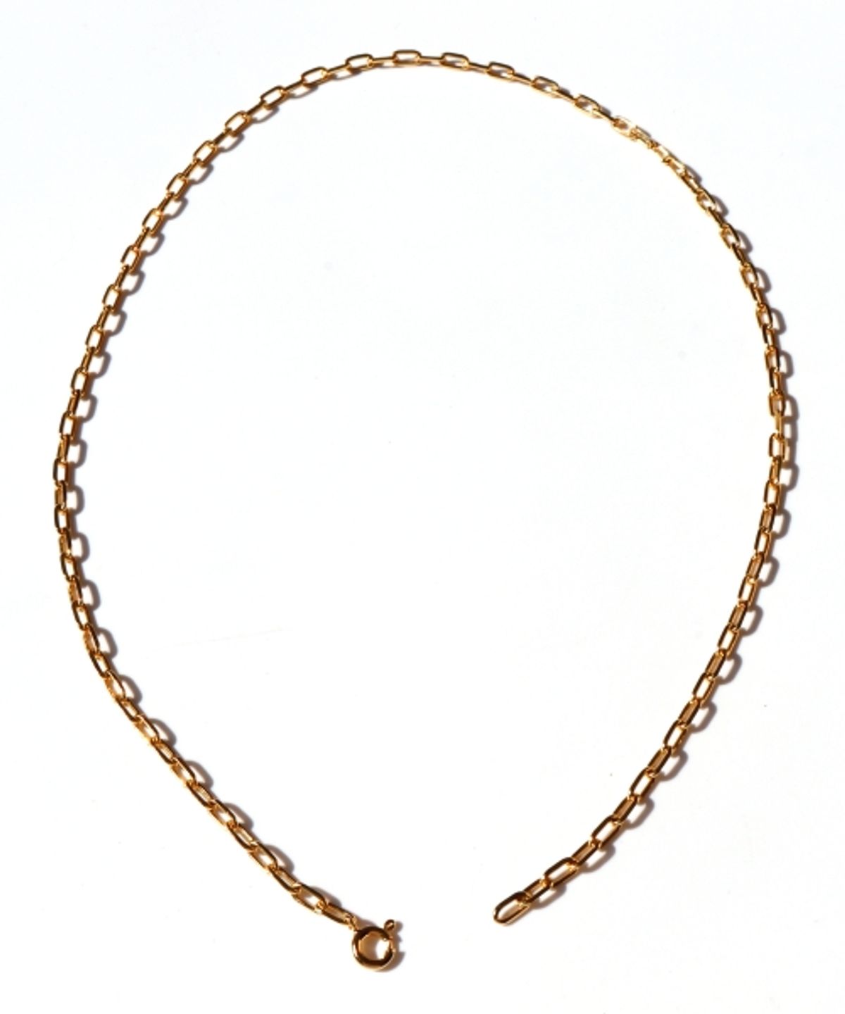 봉보(BONBEAU) Daily simple clip chain Necklace 스퀘어 클립 체인 레이어드 목걸이