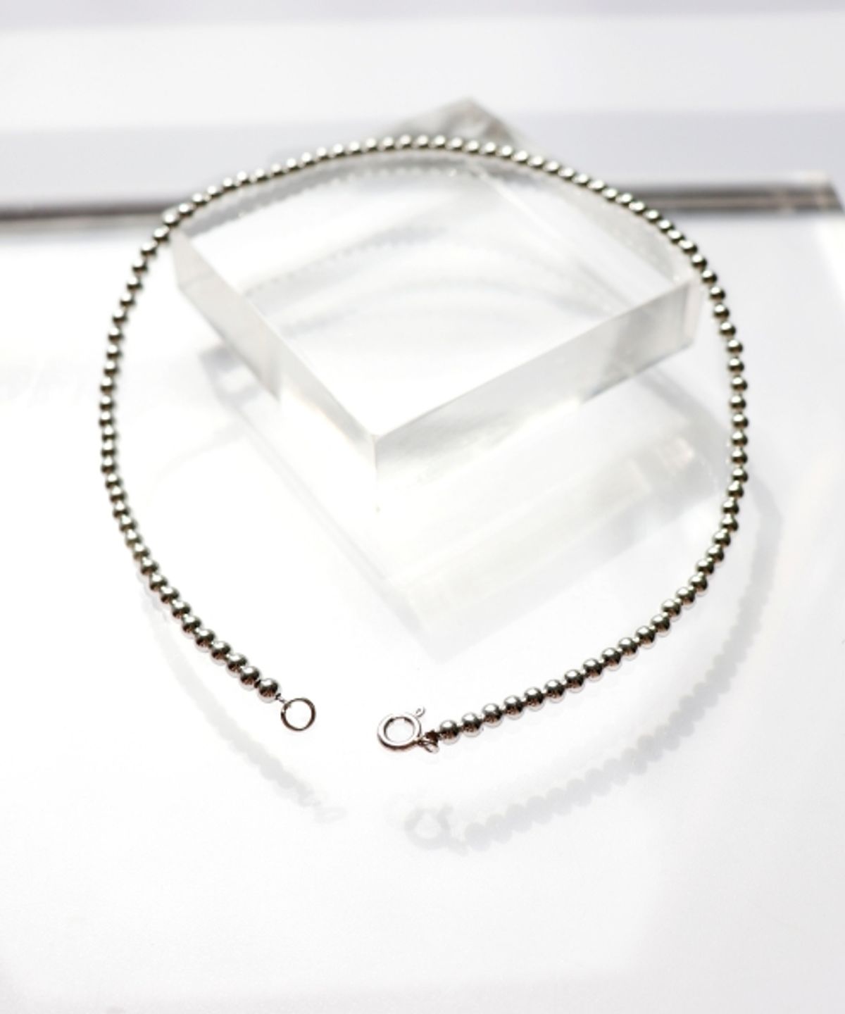 봉보(BONBEAU) 4mm silverball simple Necklace 925 실버볼 레이어드 목걸이 4mm
