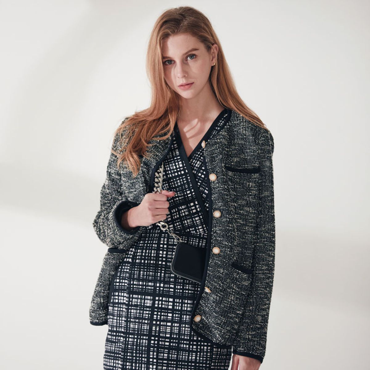 엔오티(NOT) Metallica tweed Jacket