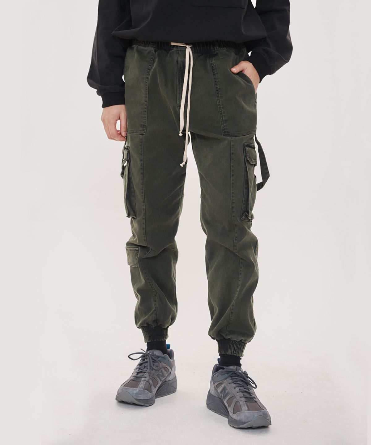 매니아매스(MANIAMASS) GARMENT DYEING WASHING MULT PANTS ID CARGO GD 20