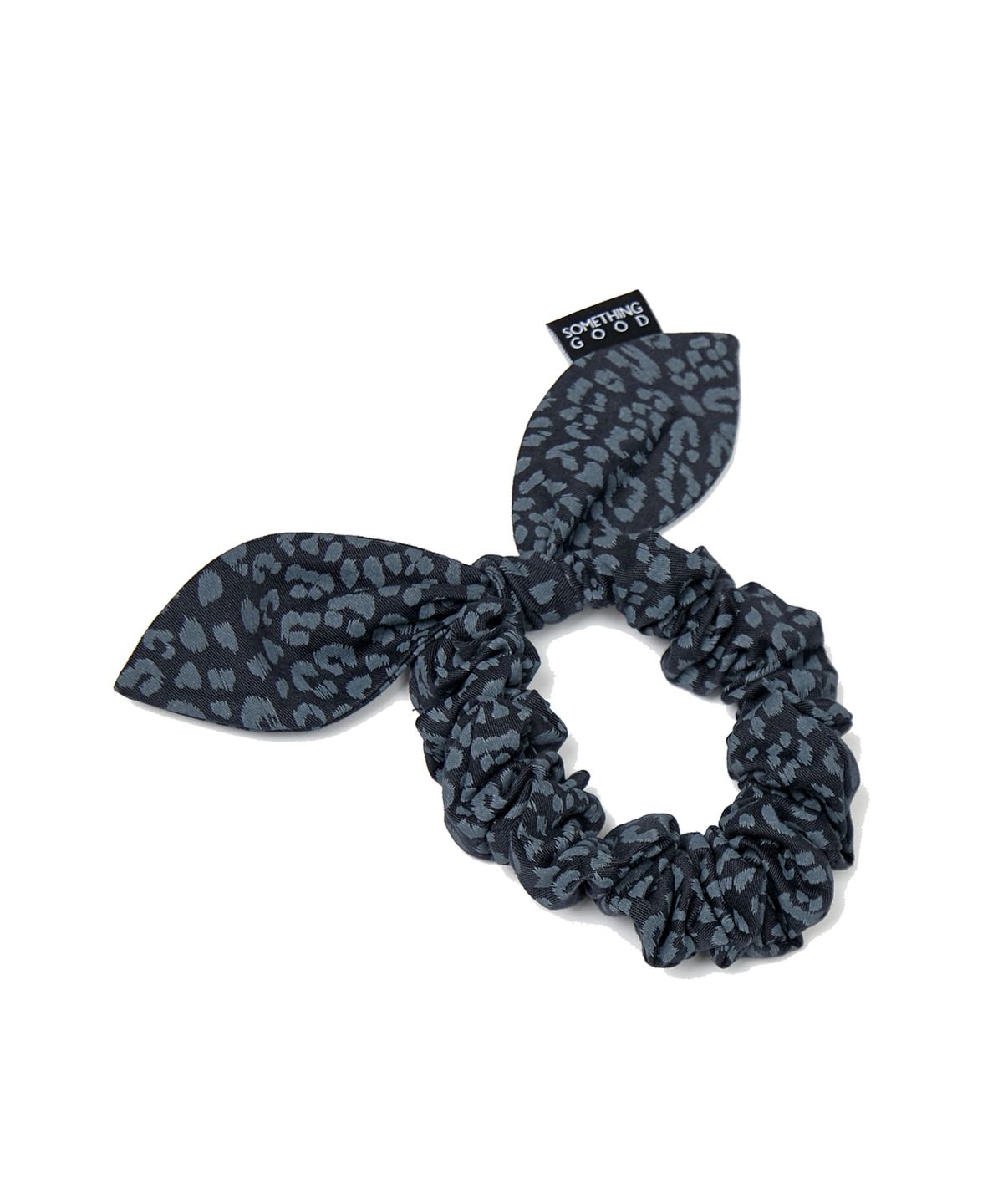 썸띵굿(SOMETHING GOOD) Leopard Tie Bow Scrunchy