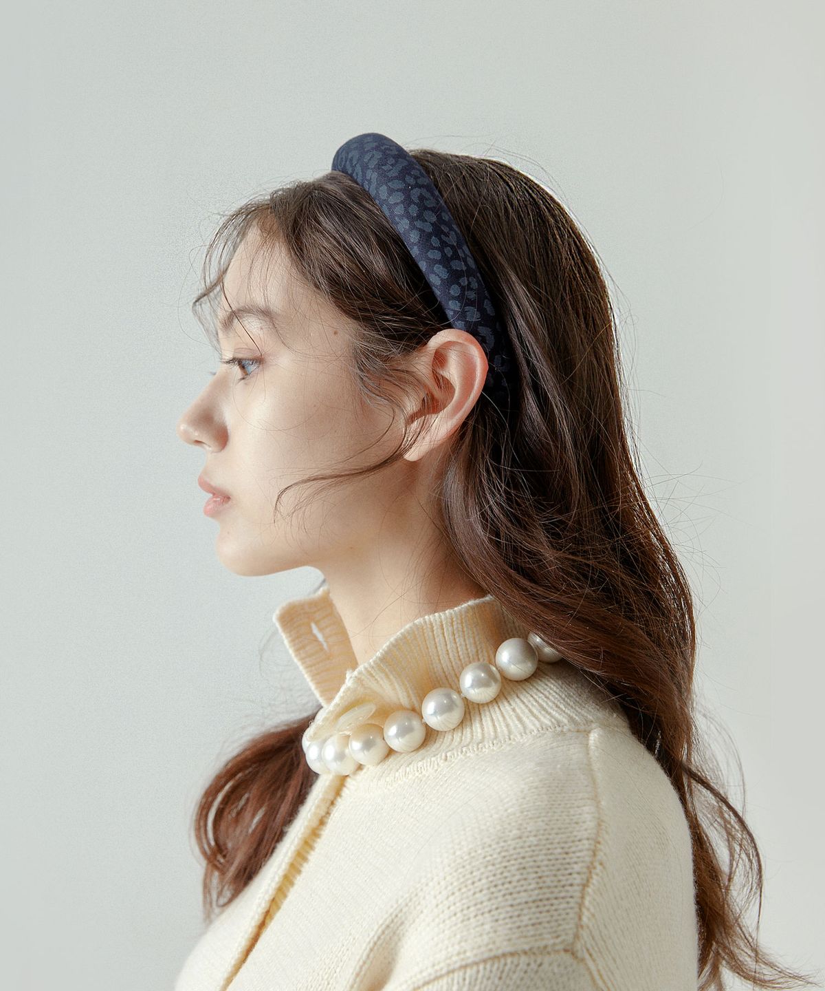 썸띵굿(SOMETHING GOOD) Leopard Cushion Hairband
