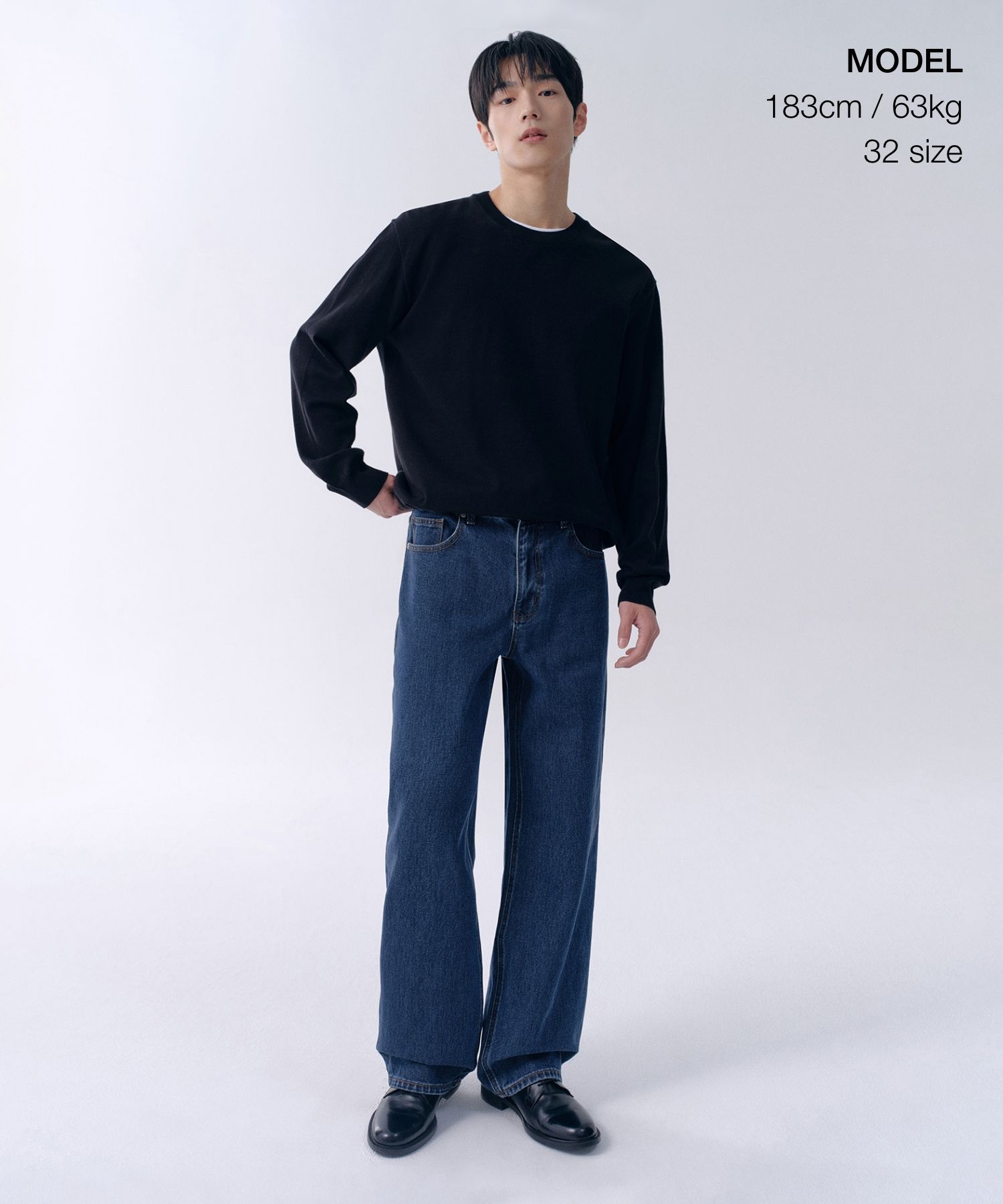 MUSINSA公式 | MUSINSA STANDARD ワイドデニムパンツ【ミディアム