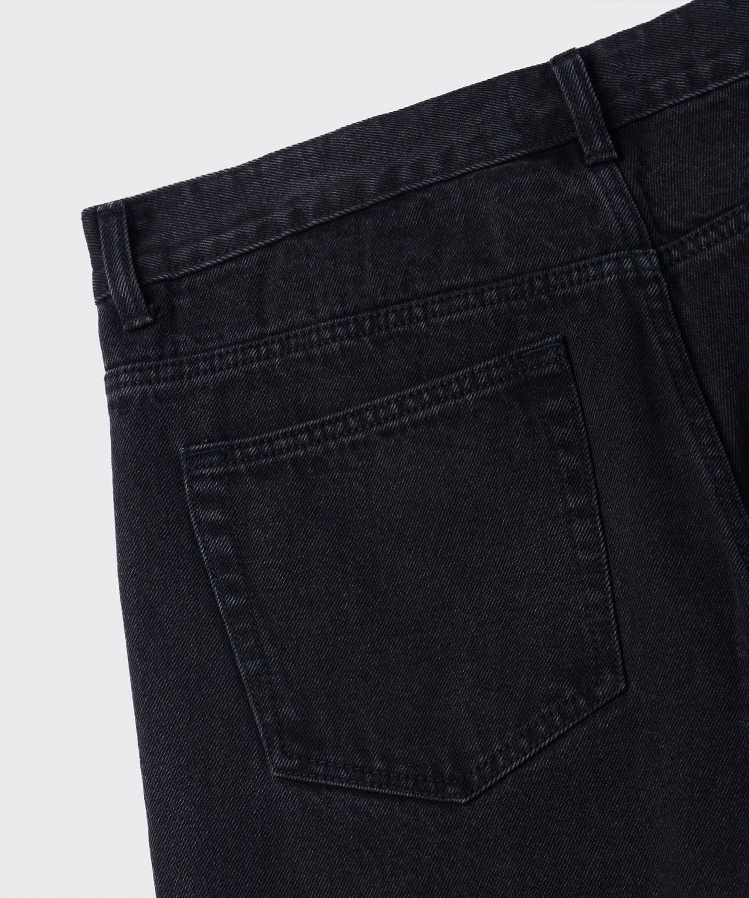★MUSINSA STANDARD★ Black wide leg denim pants MMCNP802-BK MUSINSA | MUSINSA STANDARD WIDE DENIM PANTS [WASHED BLACK]