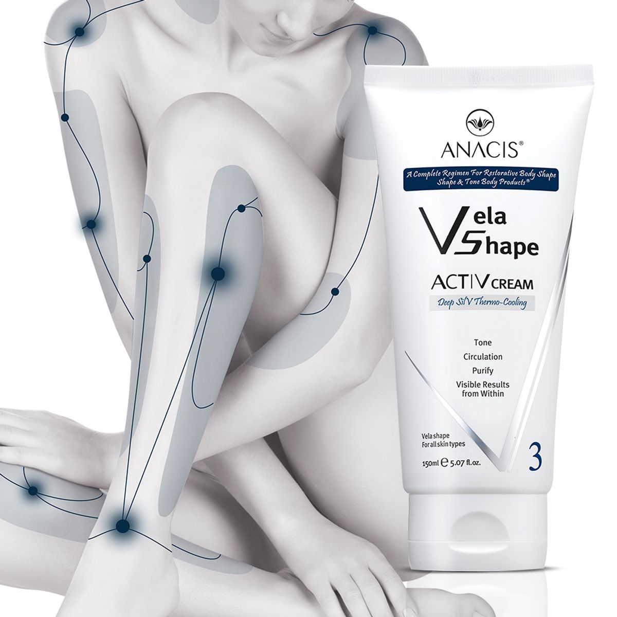 벨라쉐이프(VELASHAPE) 쿨링 온열 괄사 순환 다리 마사지 크림 150ml