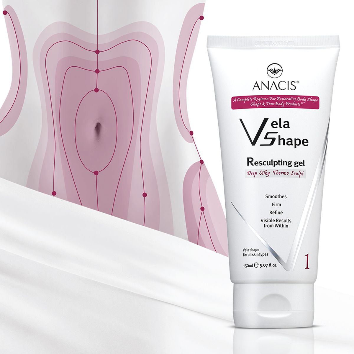 벨라쉐이프(VELASHAPE) 리스컬팅 뱃살 버닝 사우나 발열 크림 150ml