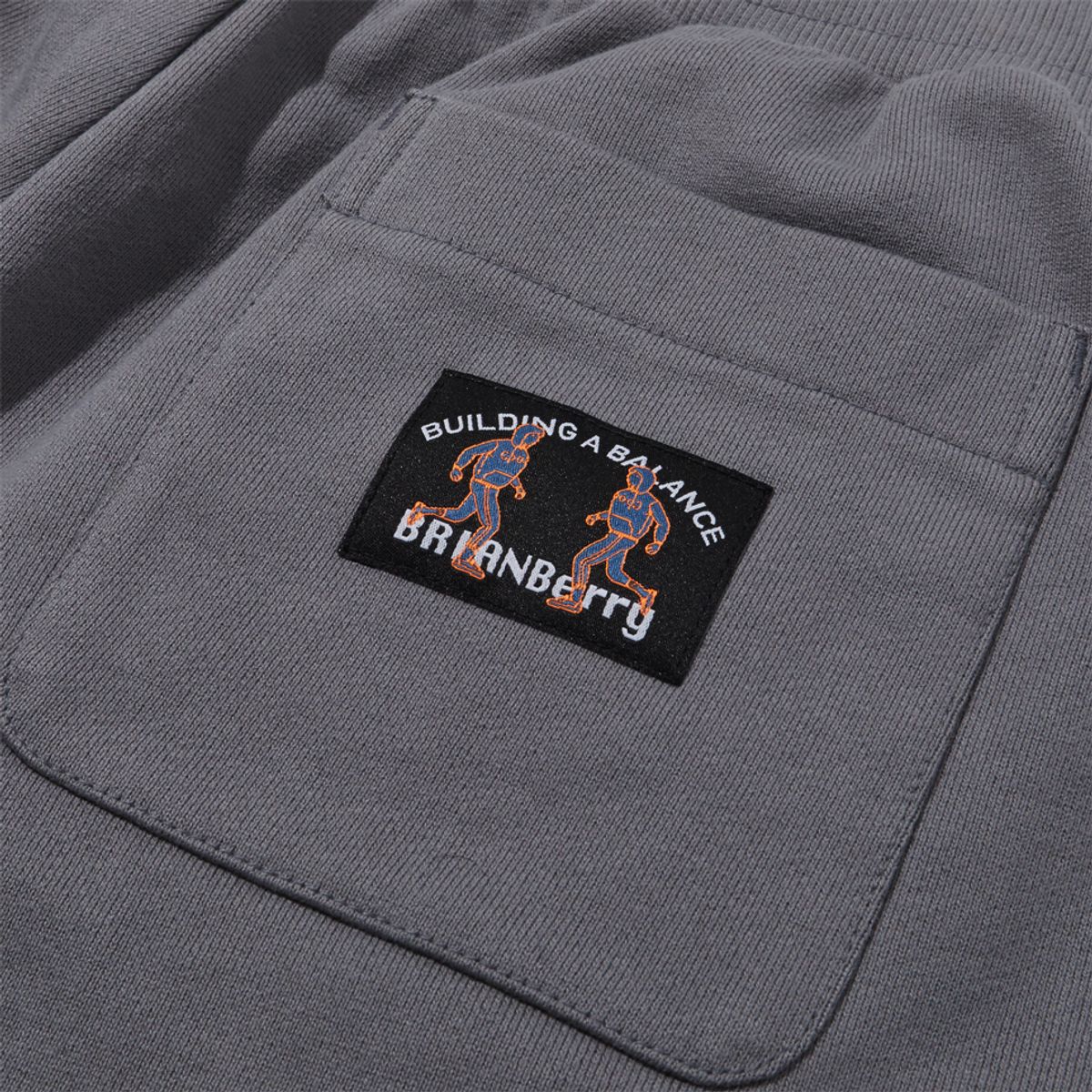 브라이언베리(BRIAN BERRY) VINTAGE LABEL SWEAT PANTS_D/GREY