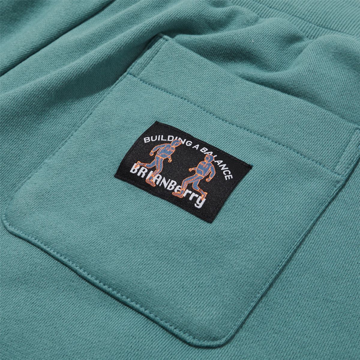 브라이언베리(BRIAN BERRY) FLEECE-LINED SWEAT PANTS_TEAL GREEN
