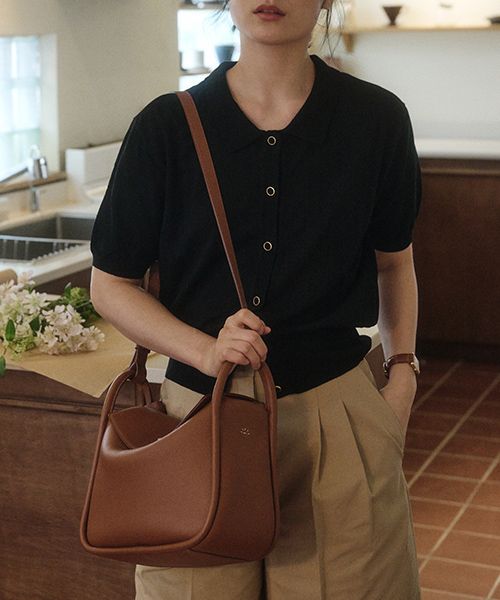MUSINSA | DEMAKER Dilly bag-caramel cafe