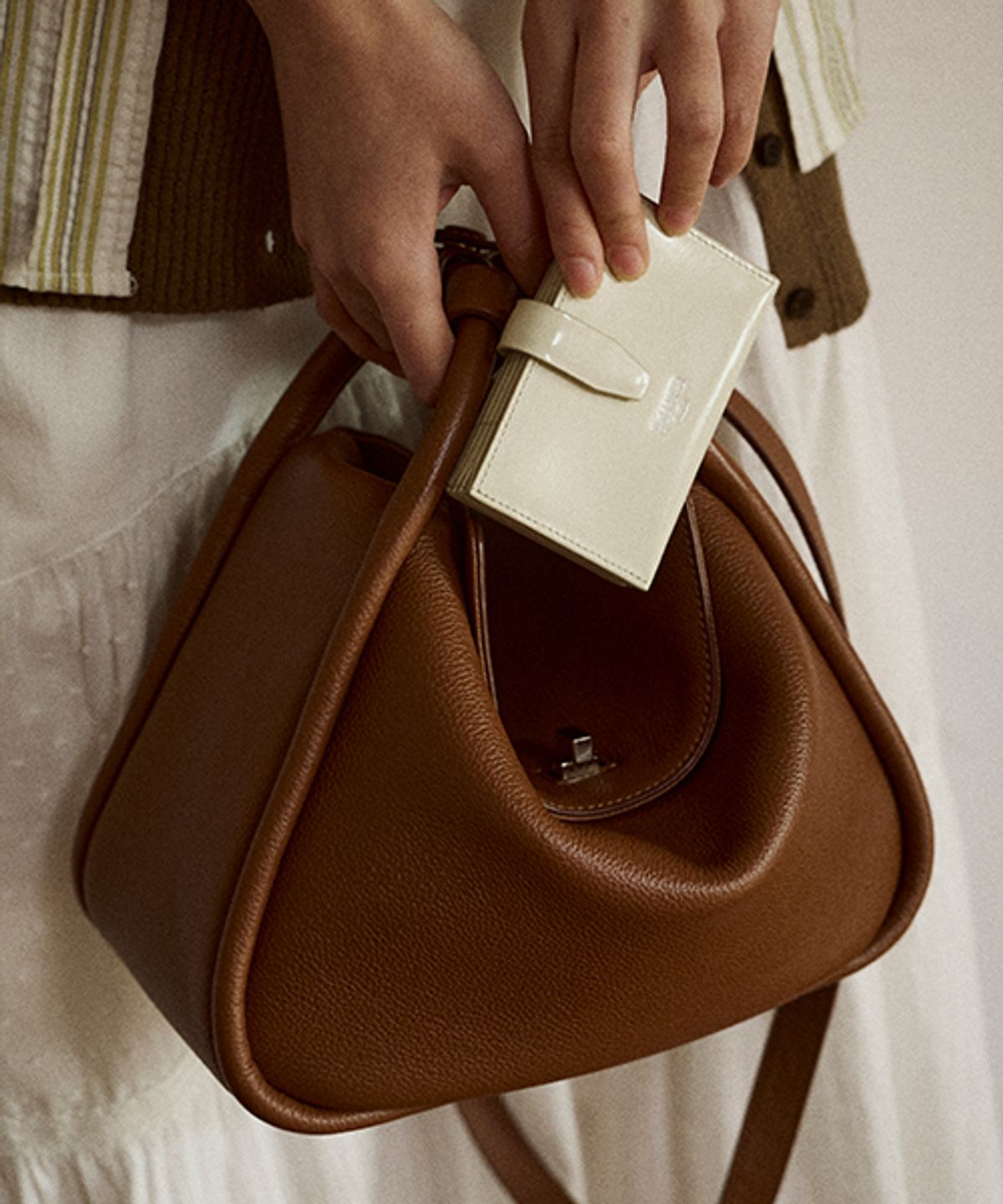 드메이커(DEMAKER) Dilly bag-caramel cafe