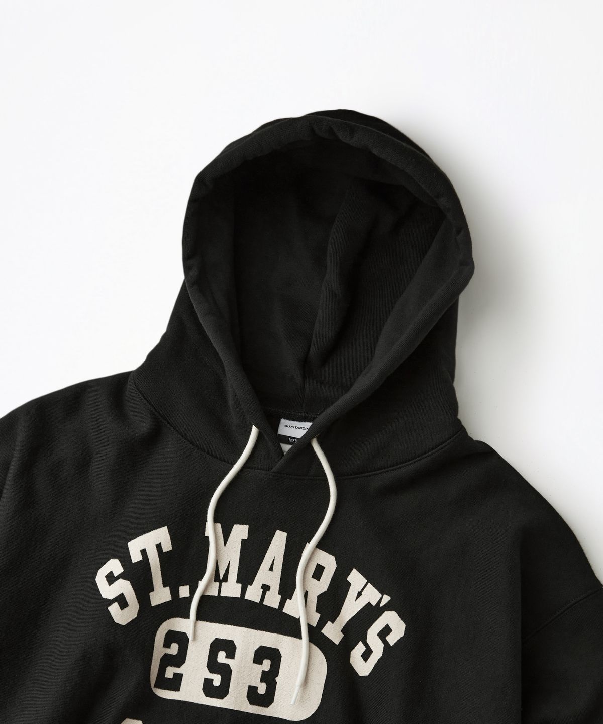 아웃스탠딩(OUTSTANDING) V.S.C HOOD SWEAT(MARYS)_BLACK