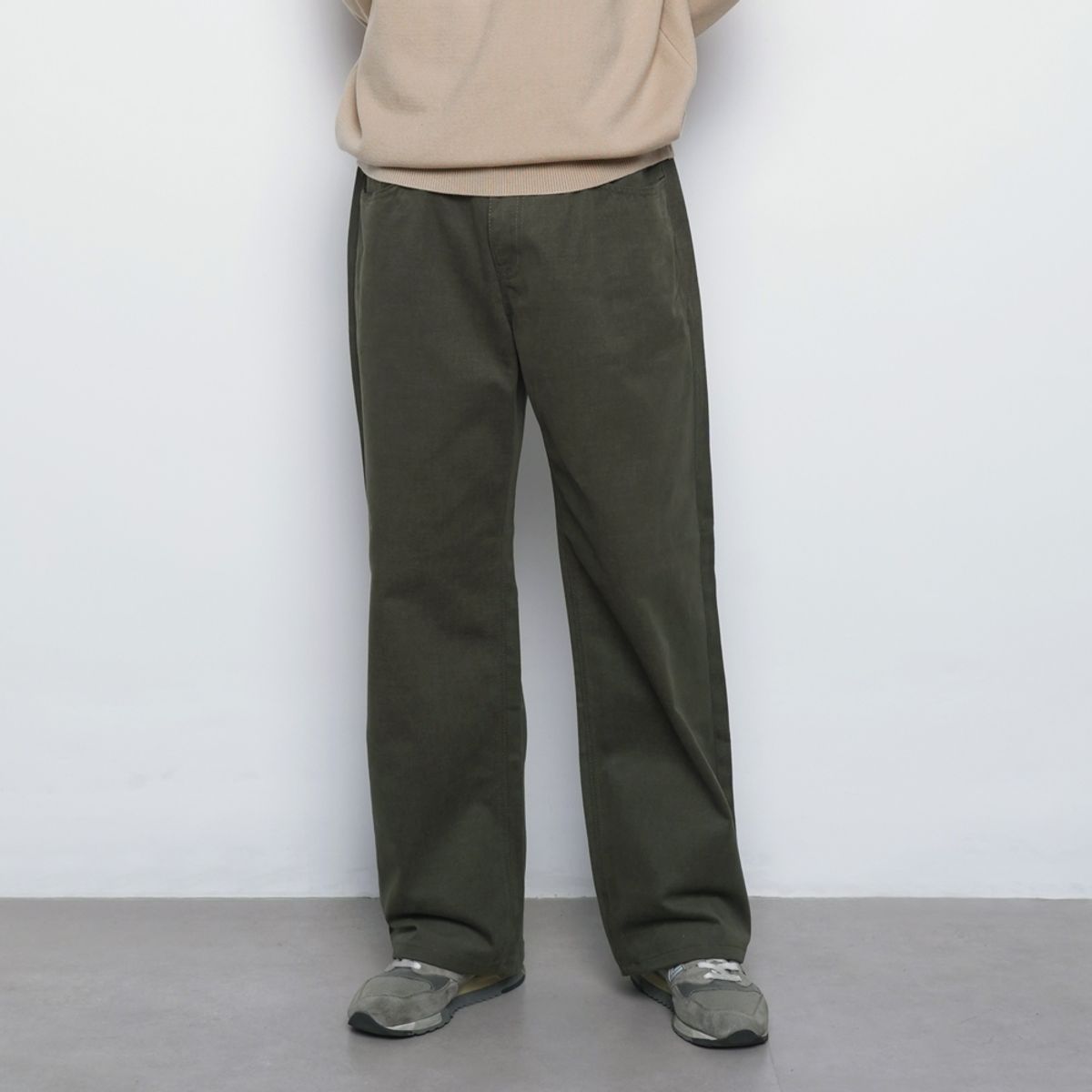 에이본(THE-ABON) M765 pitch wide pants khaki