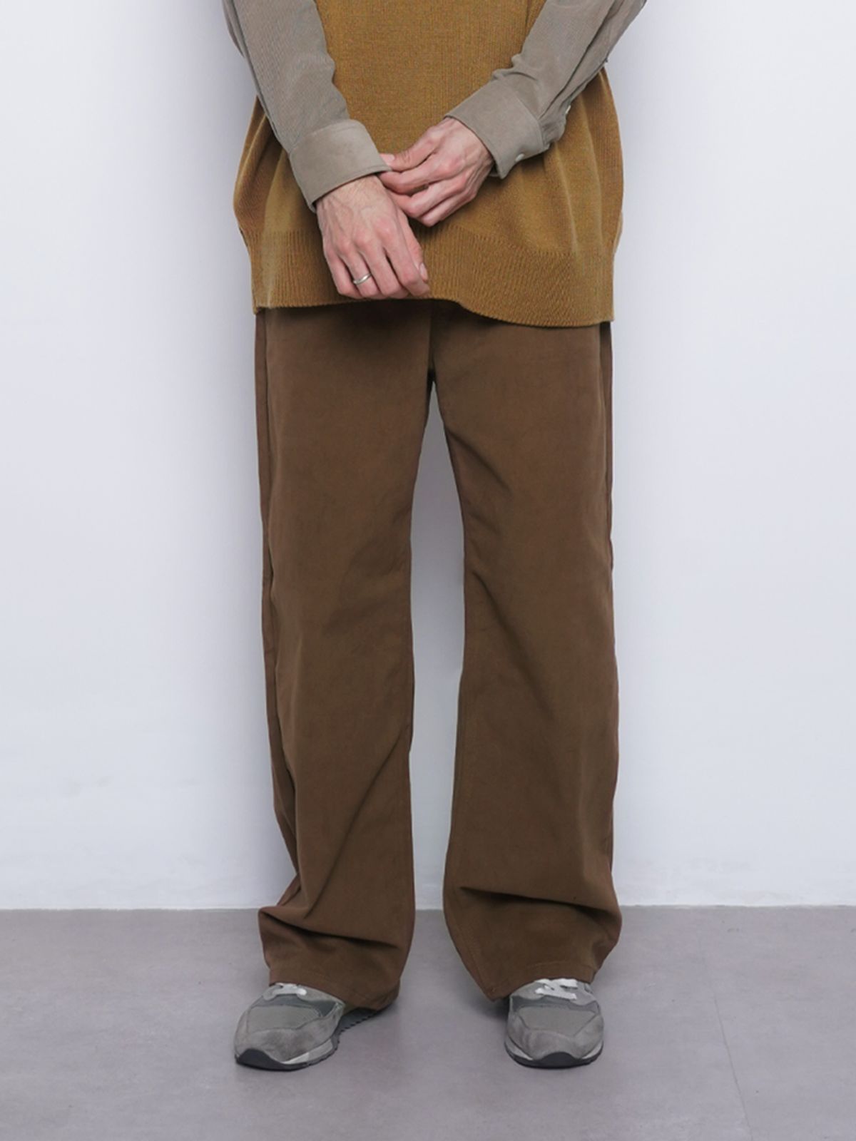 에이본(THE-ABON) M765 pitch wide pants camel