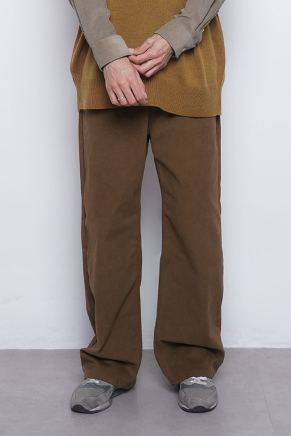 에이본(THE-ABON) M765 pitch wide pants camel