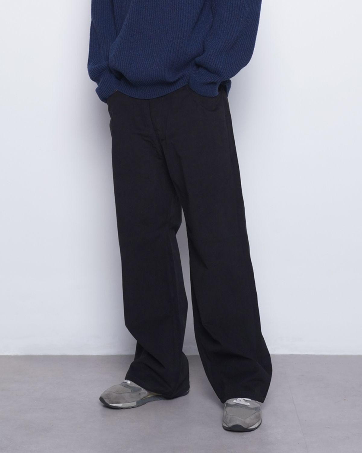 에이본(THE-ABON) M765 pitch wide pants black