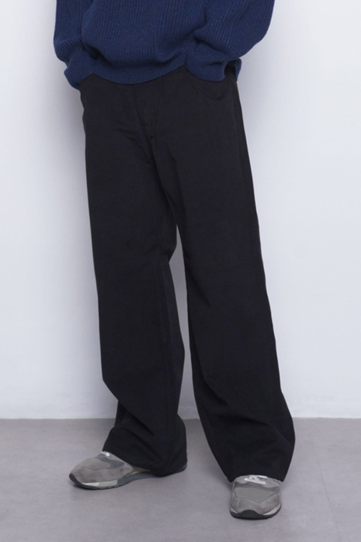 에이본(THE-ABON) M765 pitch wide pants black