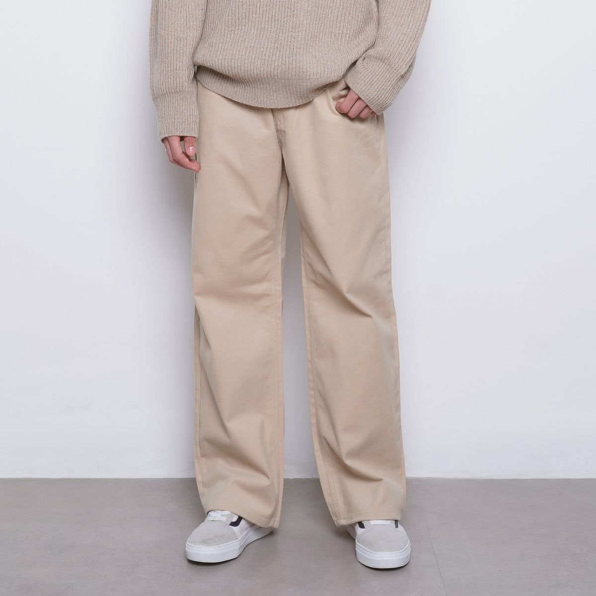 에이본(THE-ABON) M765 pitch wide pants beige