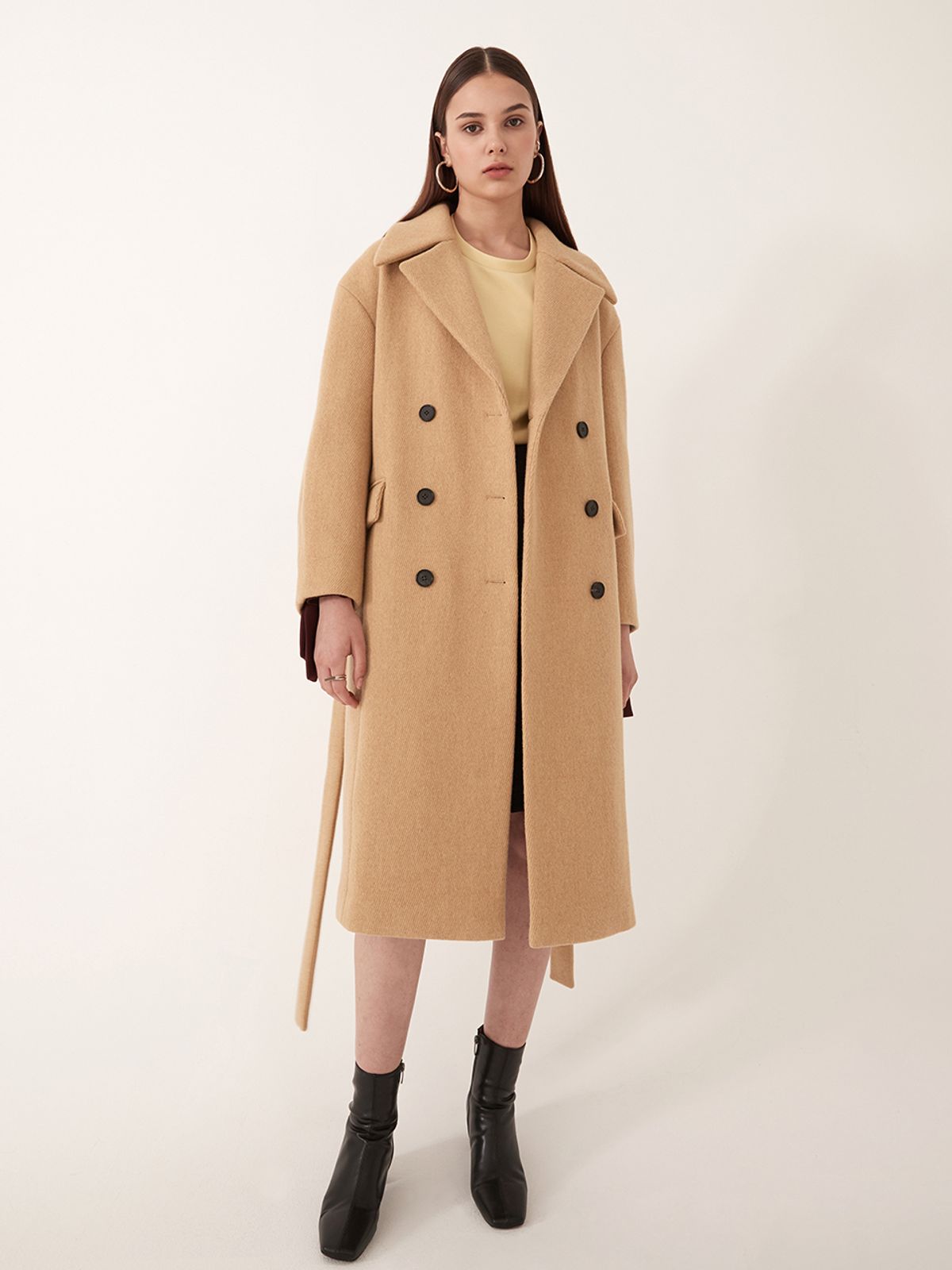 르이엘(LE YIEL) Wool Angora Coat 울 앙고라 코트
