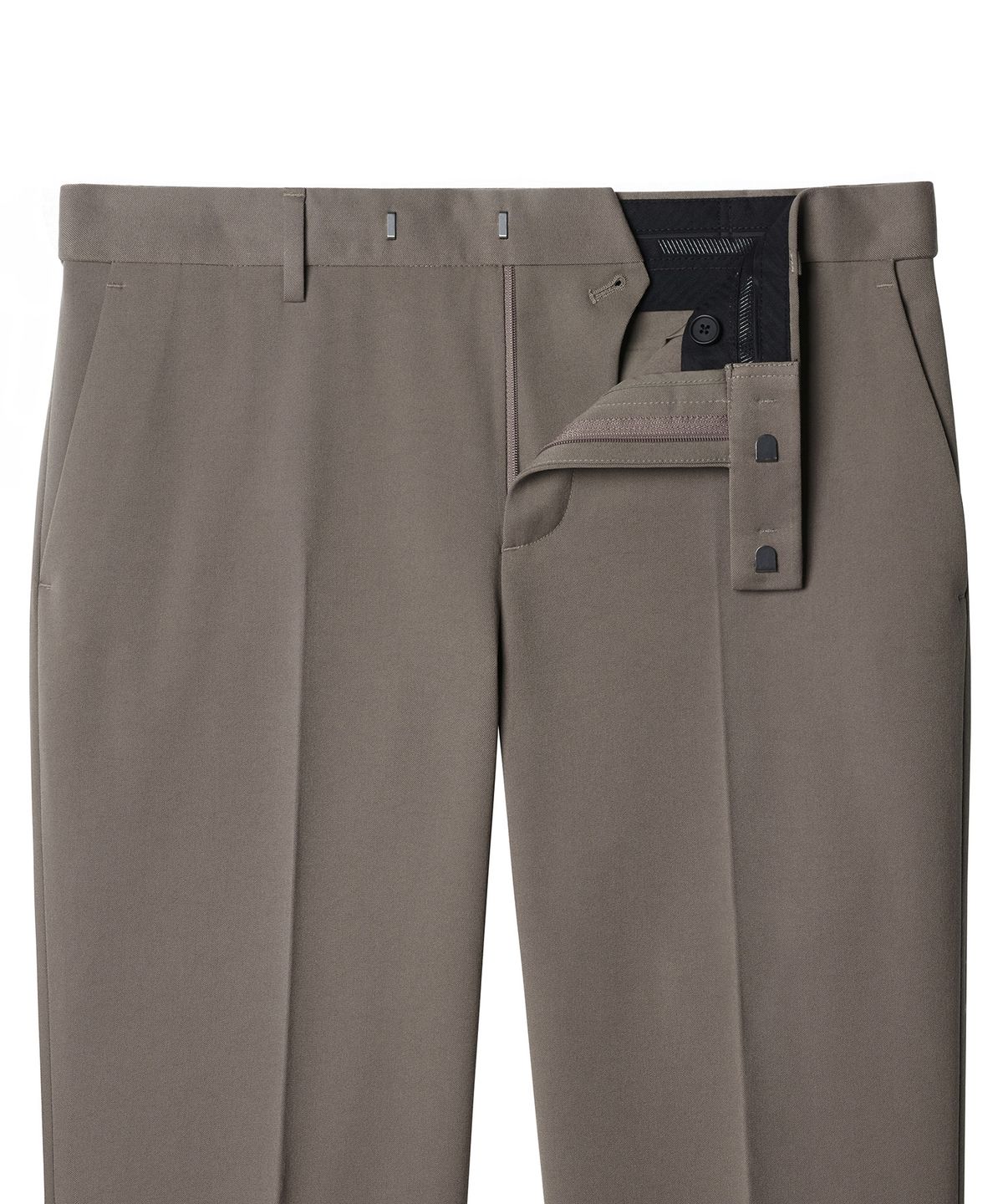 무신사 스탠다드(MUSINSA STANDARD) 헤비웨이트 속기모 테이퍼드 히든 밴딩 10부 슬랙스 [더스티 베이지]
