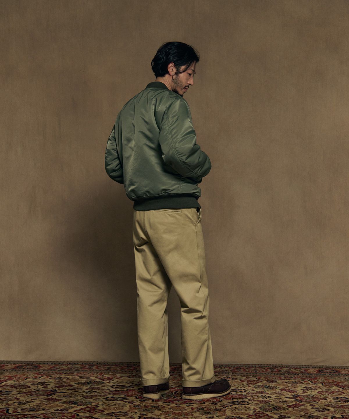 브론슨(BRONSON) 1950s USAF Type MA-1 Flight Jacket KR Ver. Olive