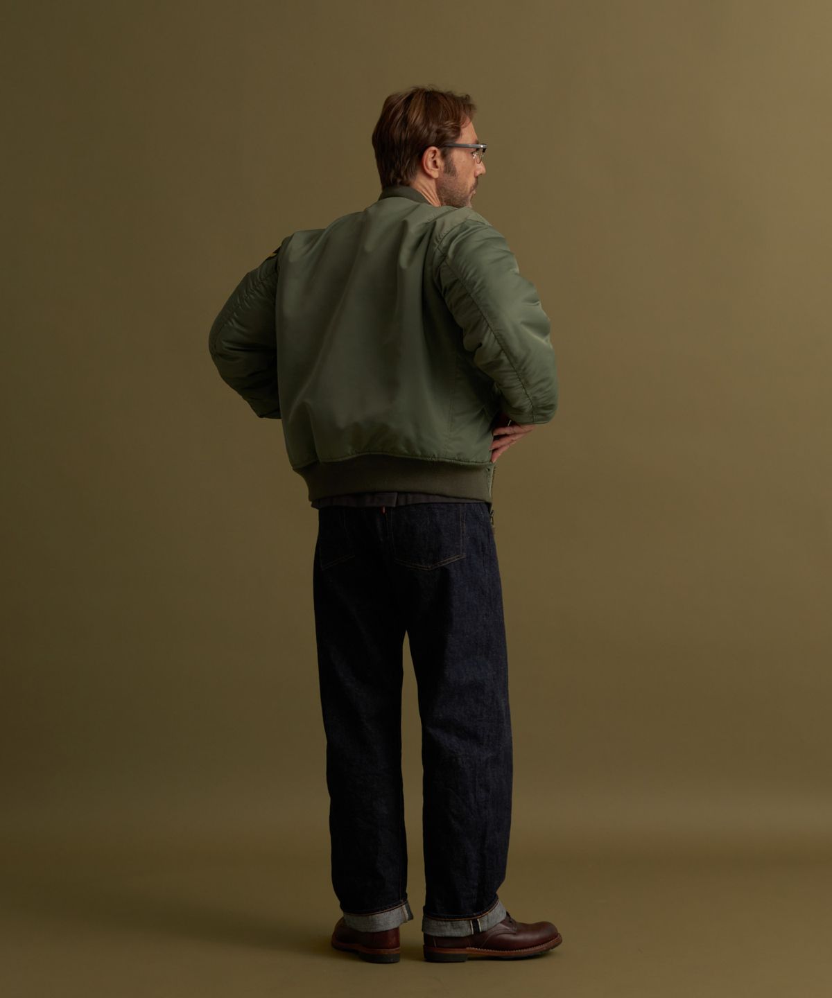 브론슨(BRONSON) 1950s USAF Type MA-1 Flight Jacket KR Ver. Olive