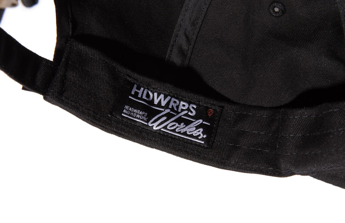 해드랩스(HEADWRAPS) 남녀공용 타이거 패치 6패널 블랙