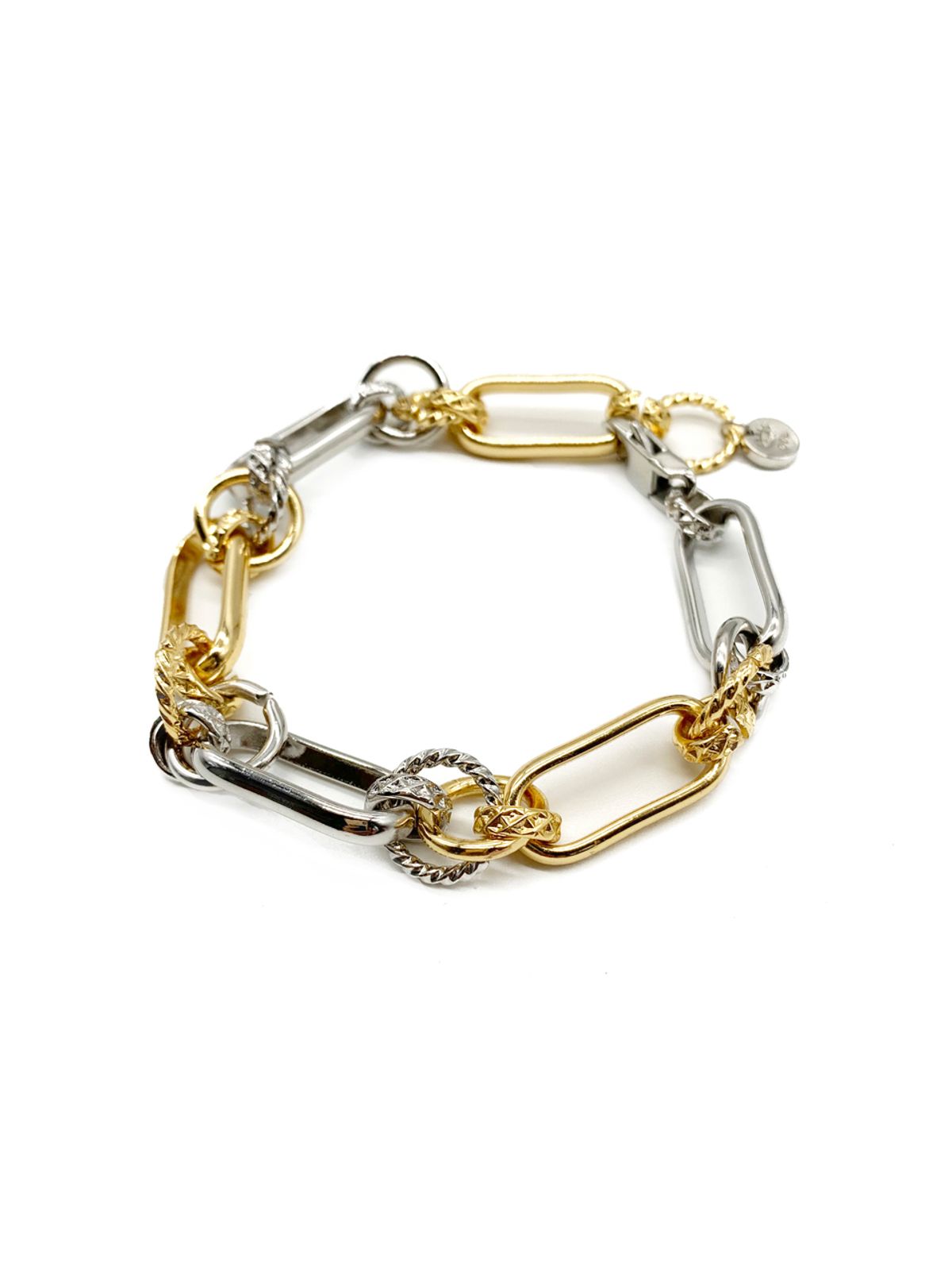 오키디루포(OCCHI DI LUPO) La paz combi chain bracelet
