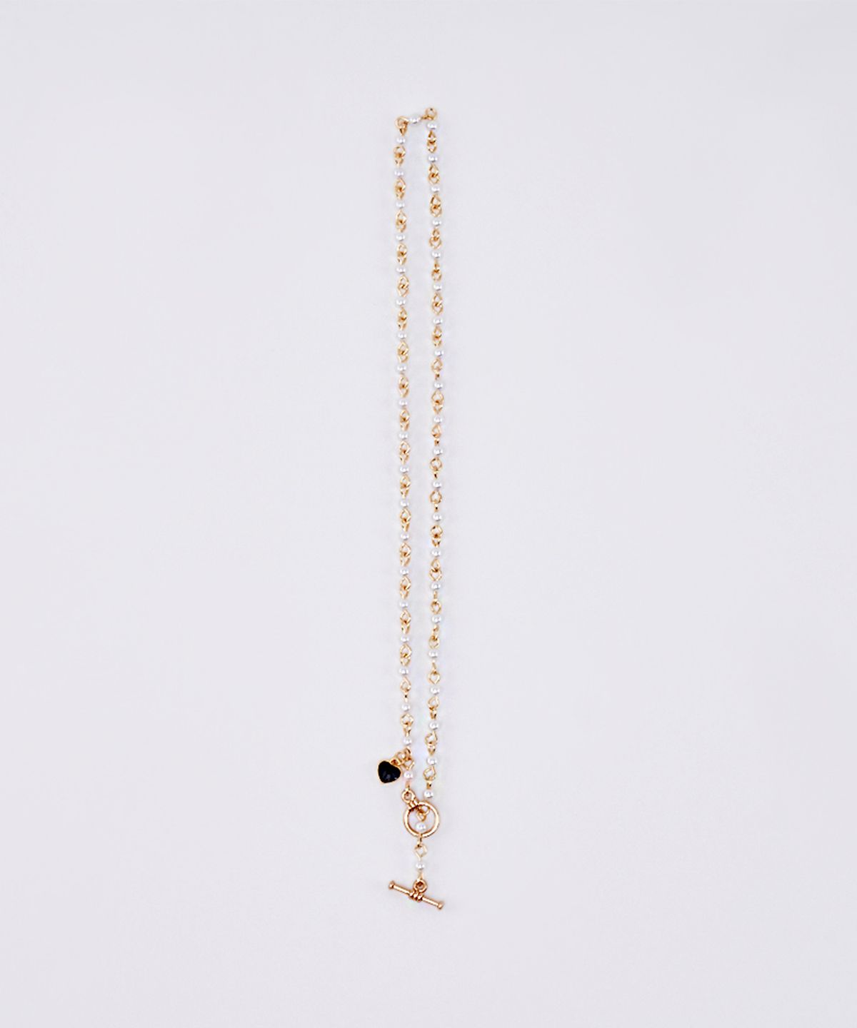 하와(HAWHA) HEART TOGGLE PEARLS CHOKER