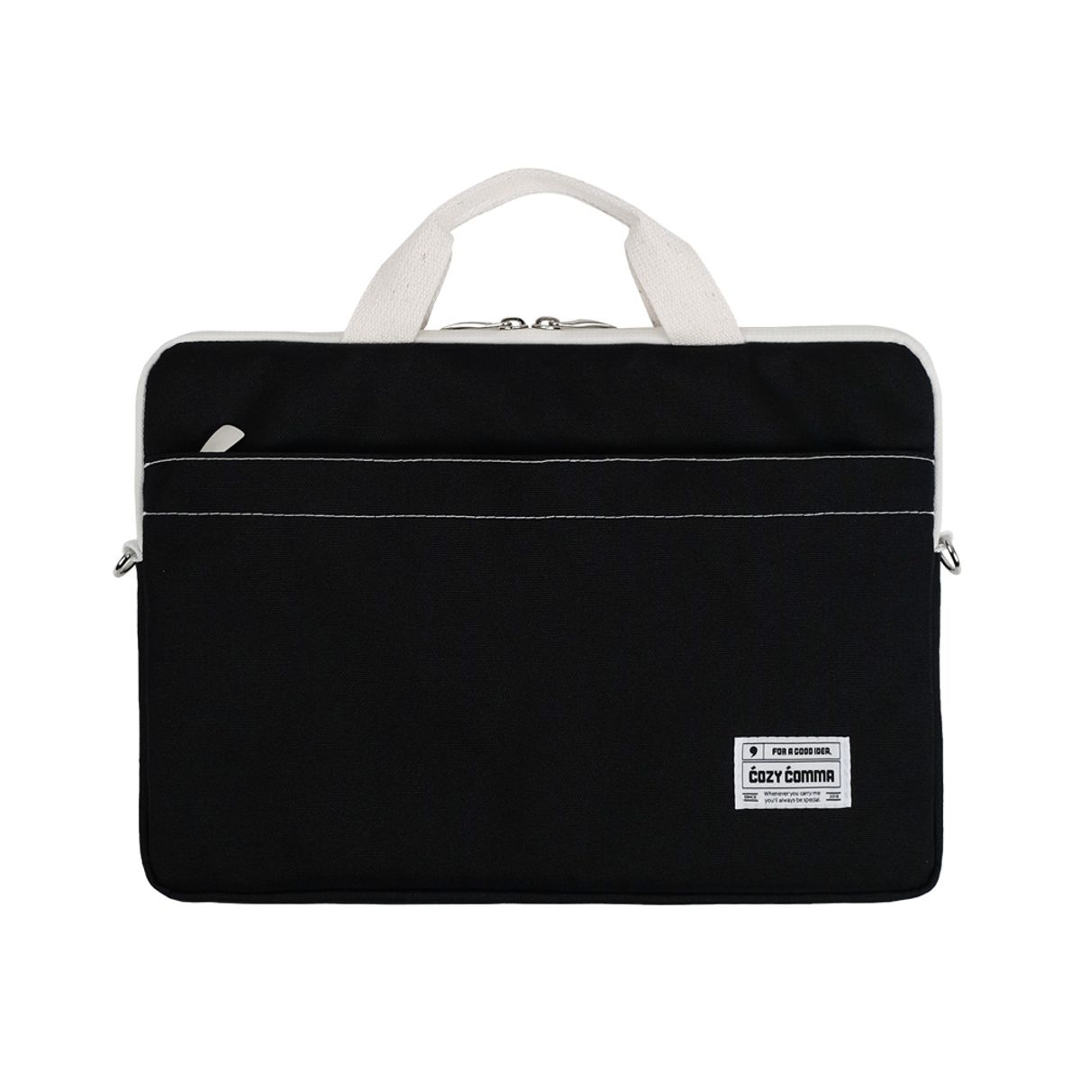 코지콤마(COZYCOMMA) 내맘대로 노트북파우치 화이트블랙(3size)