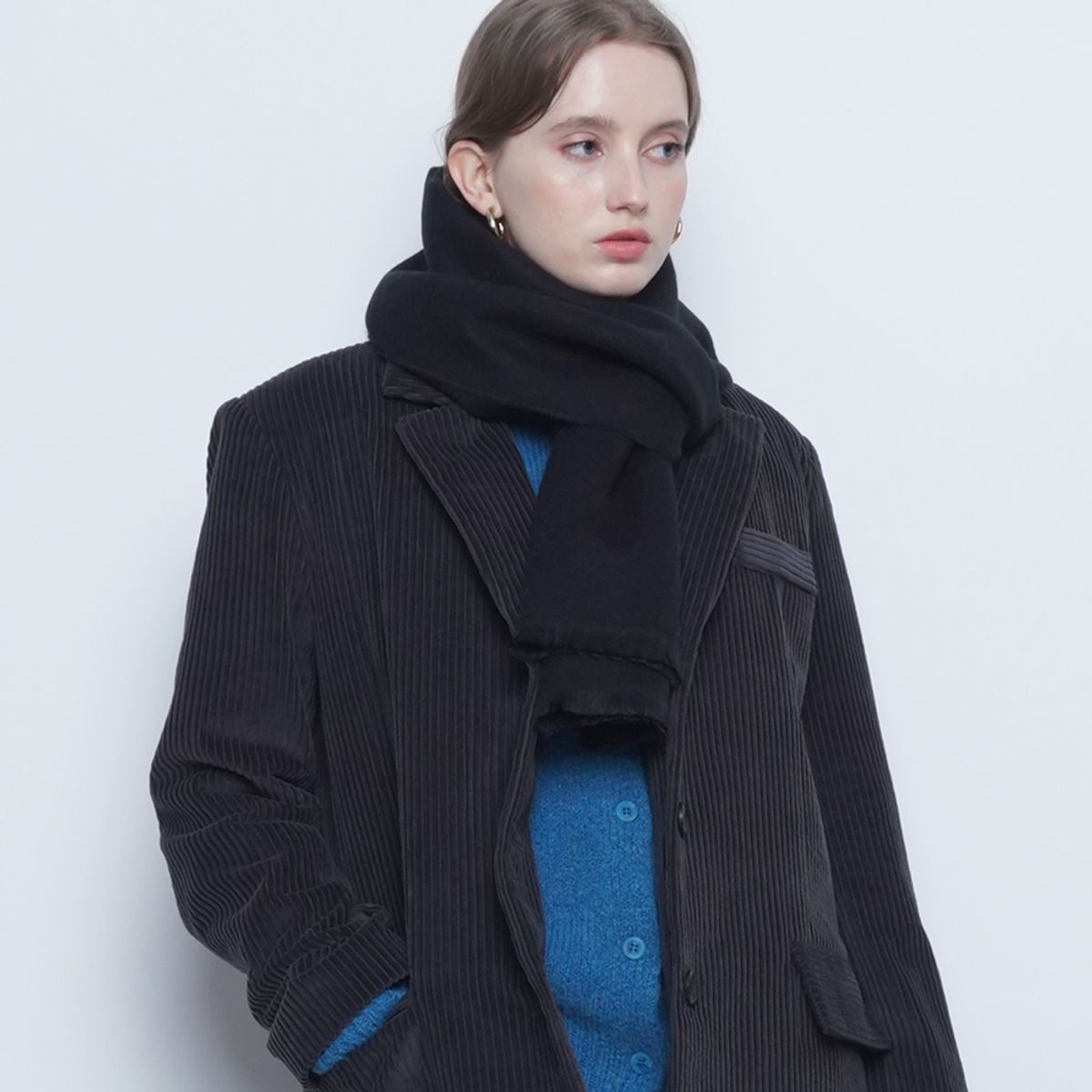 에이본(THE-ABON) W282 seiden muffler black