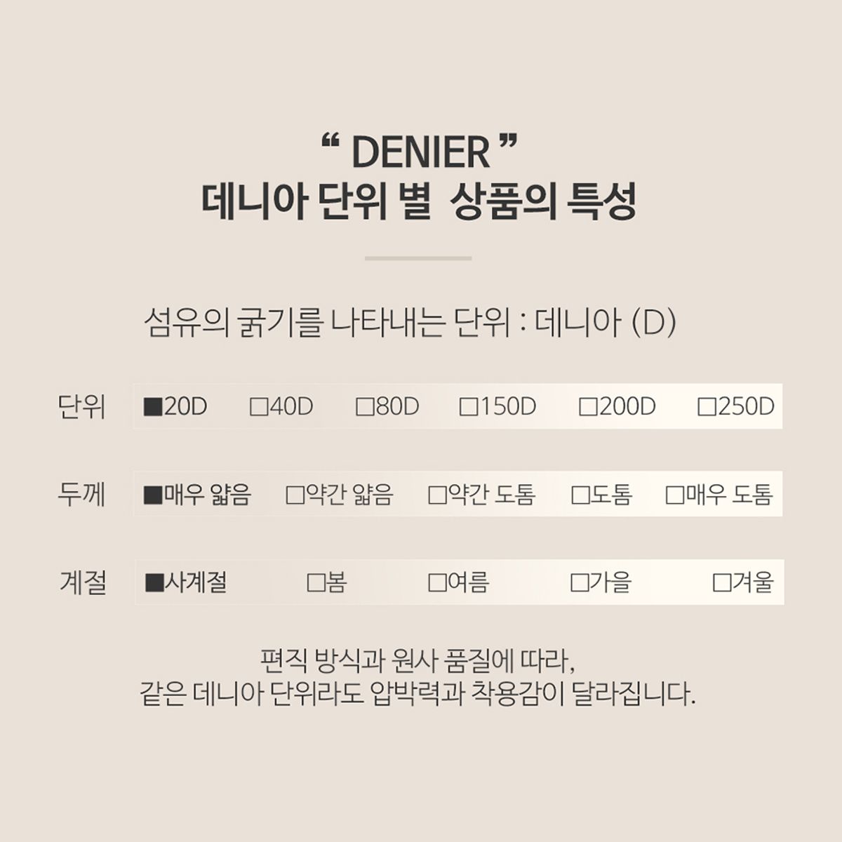 선미몰(SUNMIMALL) 20D 2매세트 360° 편안한 릴렉스핏 스타킹 (스킨/블랙)