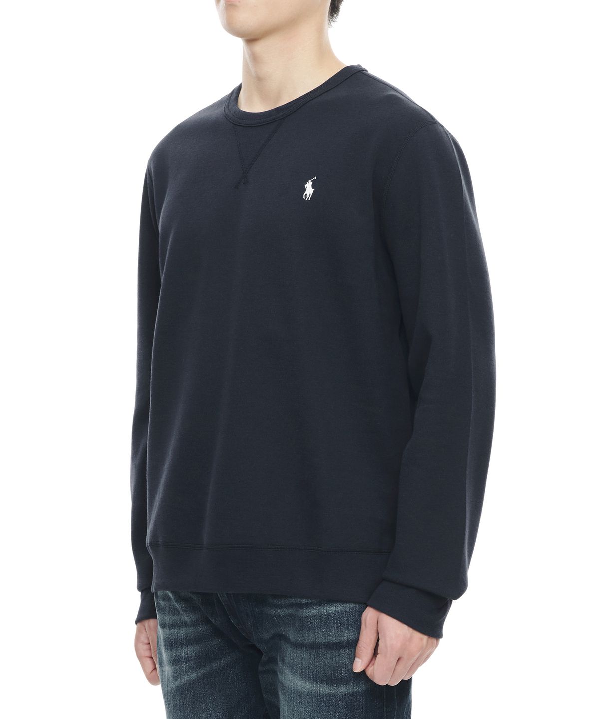 폴로 랄프 로렌(POLO RALPH LAUREN) 더블니트 스웨트셔츠 - 네이비