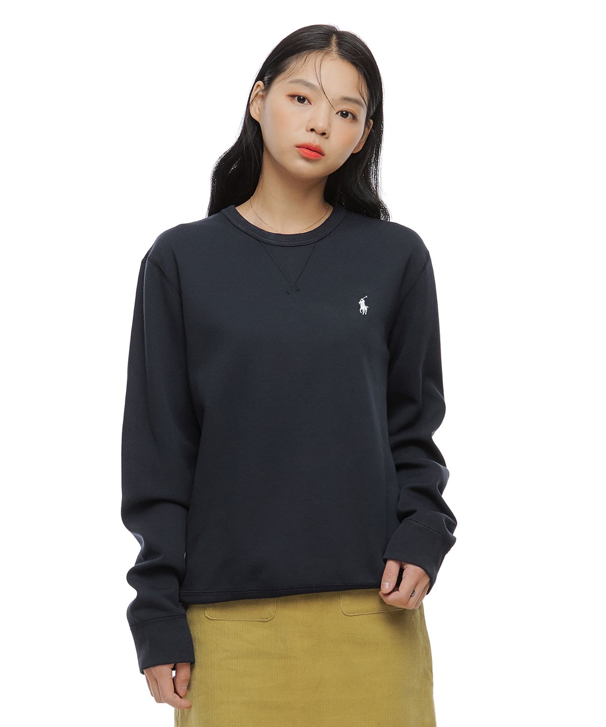 폴로 랄프 로렌(POLO RALPH LAUREN) 더블니트 스웨트셔츠 - 네이비