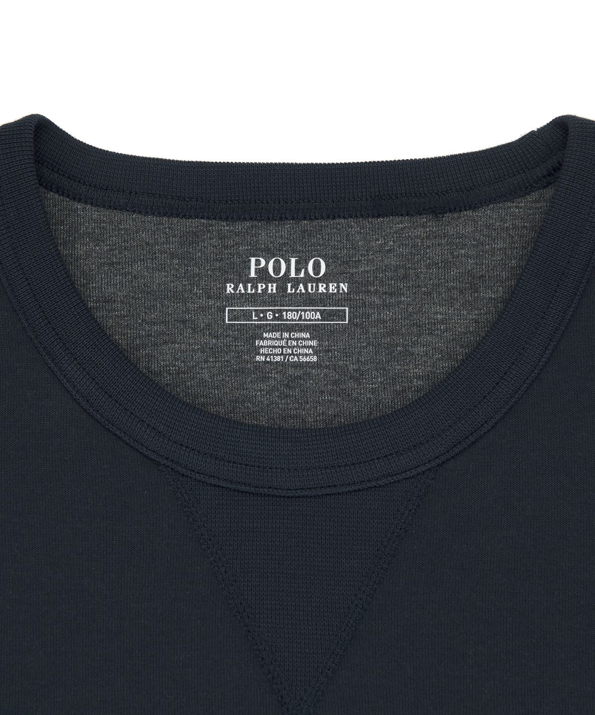 폴로 랄프 로렌(POLO RALPH LAUREN) 더블니트 스웨트셔츠 - 네이비