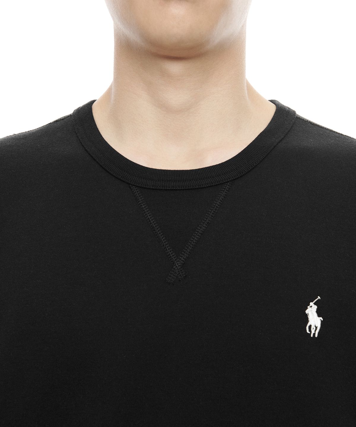 폴로 랄프 로렌(POLO RALPH LAUREN) 더블니트 스웨트셔츠 - 블랙