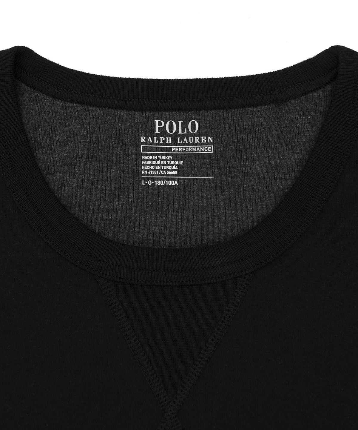 폴로 랄프 로렌(POLO RALPH LAUREN) 더블니트 스웨트셔츠 - 블랙