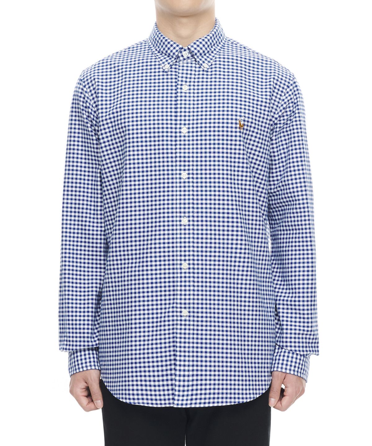 폴로 랄프 로렌(POLO RALPH LAUREN) 커스텀핏 옥스포드 셔츠 - 블루