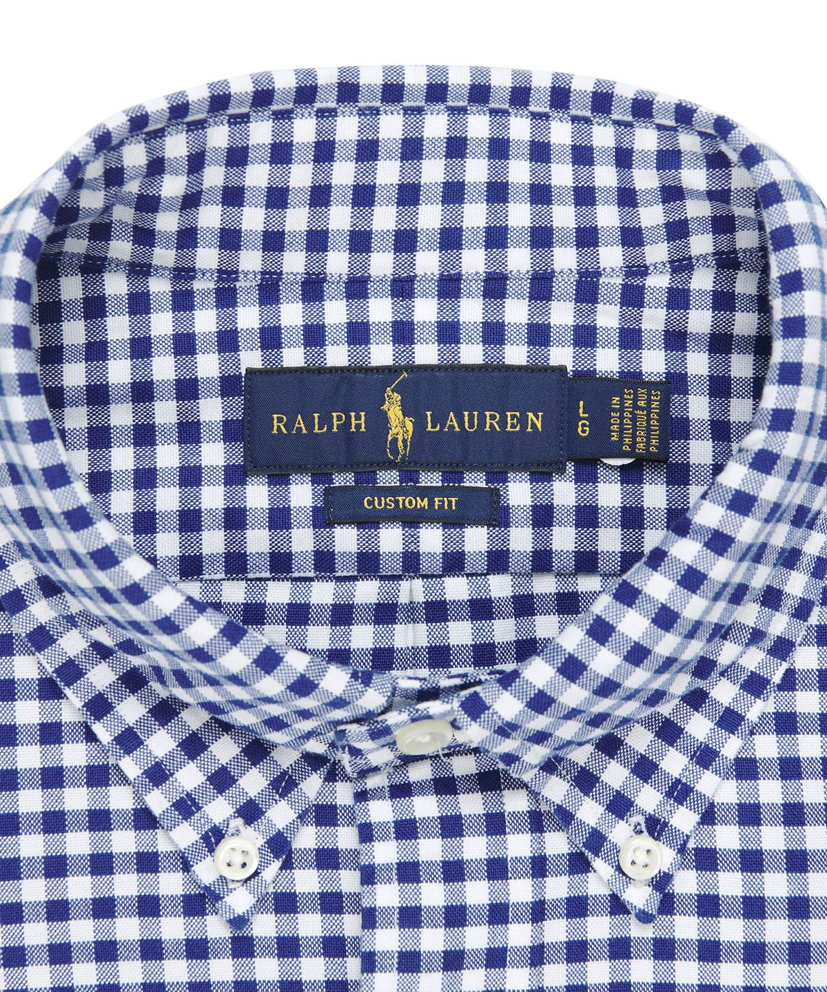 폴로 랄프 로렌(POLO RALPH LAUREN) 커스텀핏 옥스포드 셔츠 - 블루