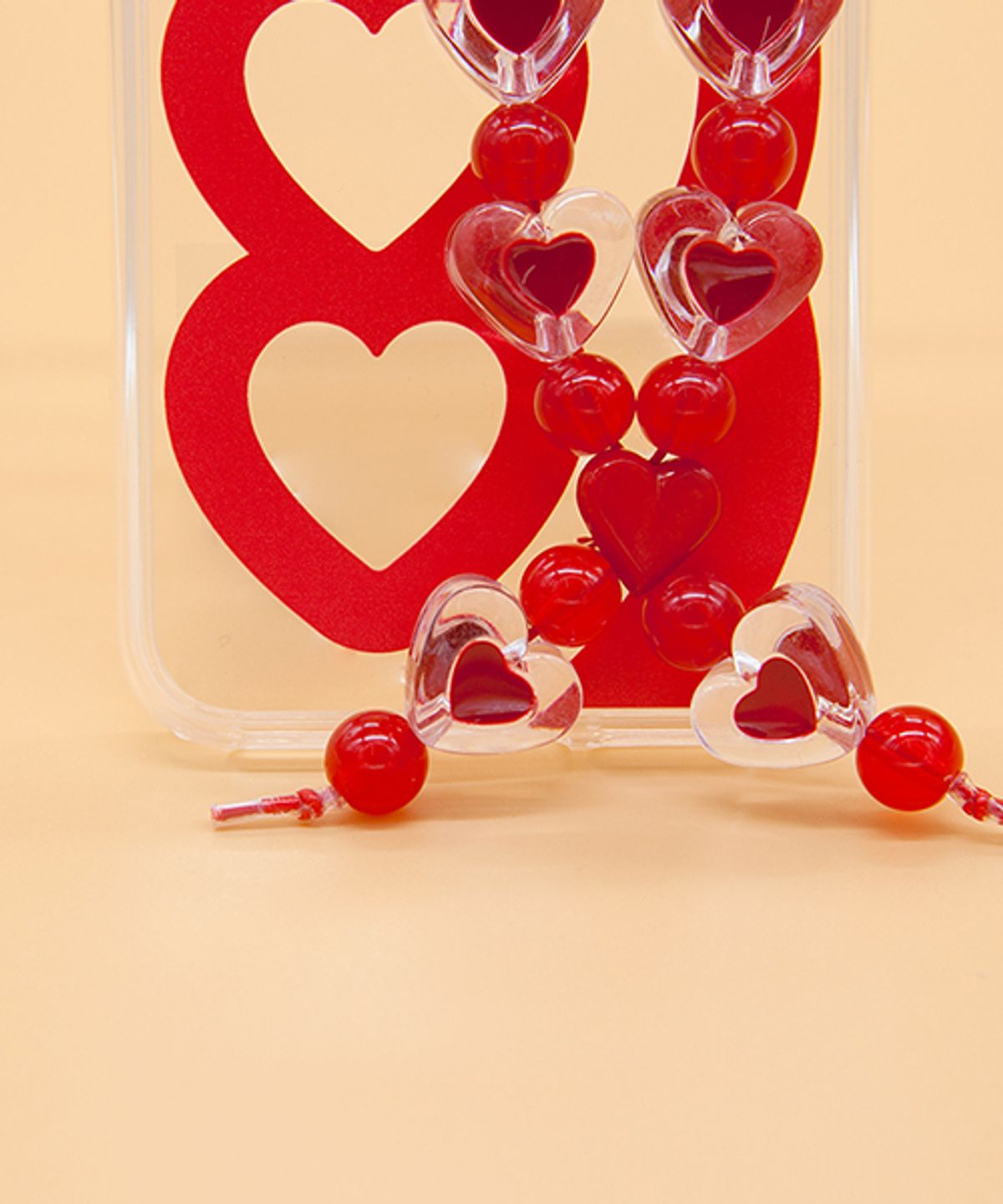 세컨드유니크네임(SECOND UNIQUE NAME) SUN CASE HEART BUBBLE RED
