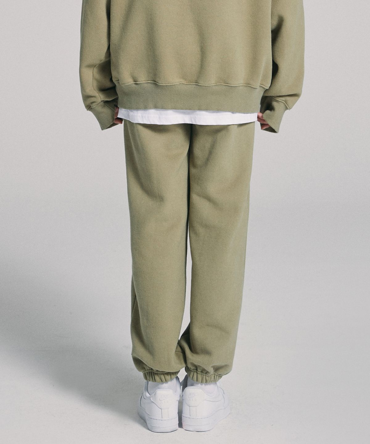 객(GAC) GAC JOGGER SWEAT PANTS khaki (기모)