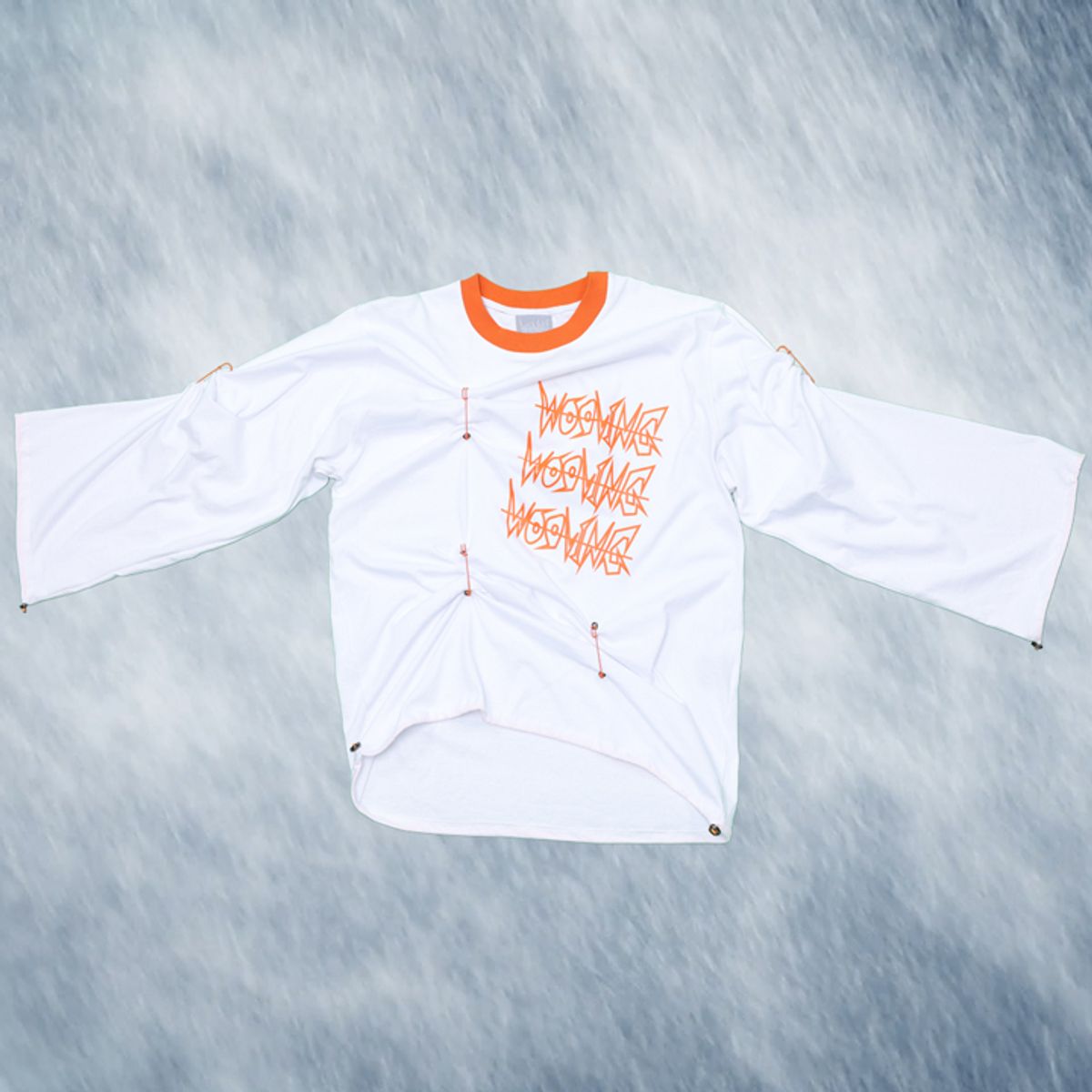우빙(WOOVING) CREASE PIN SLEEVE (WHITE)