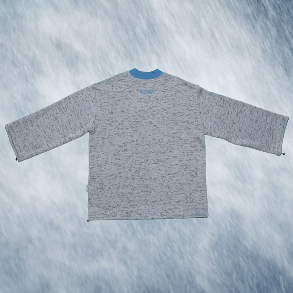 우빙(WOOVING) LOGO KNIT SWEATSHIRTS (GRAY)