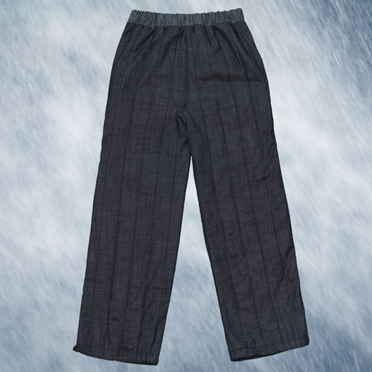 우빙(WOOVING) PADDED DENIM PANTS (NAVY)
