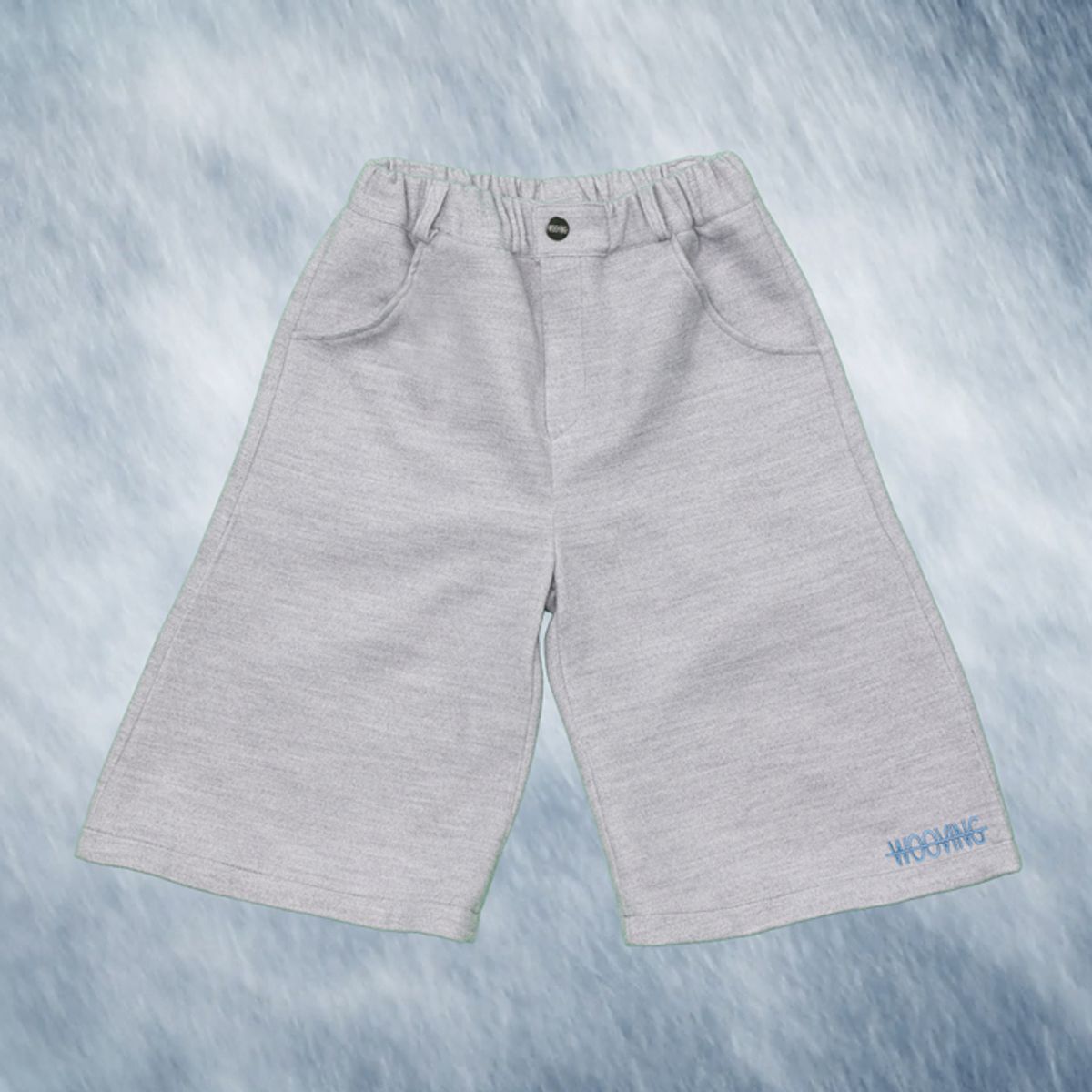 우빙(WOOVING) WIDE HALF PANTS (GRAY)