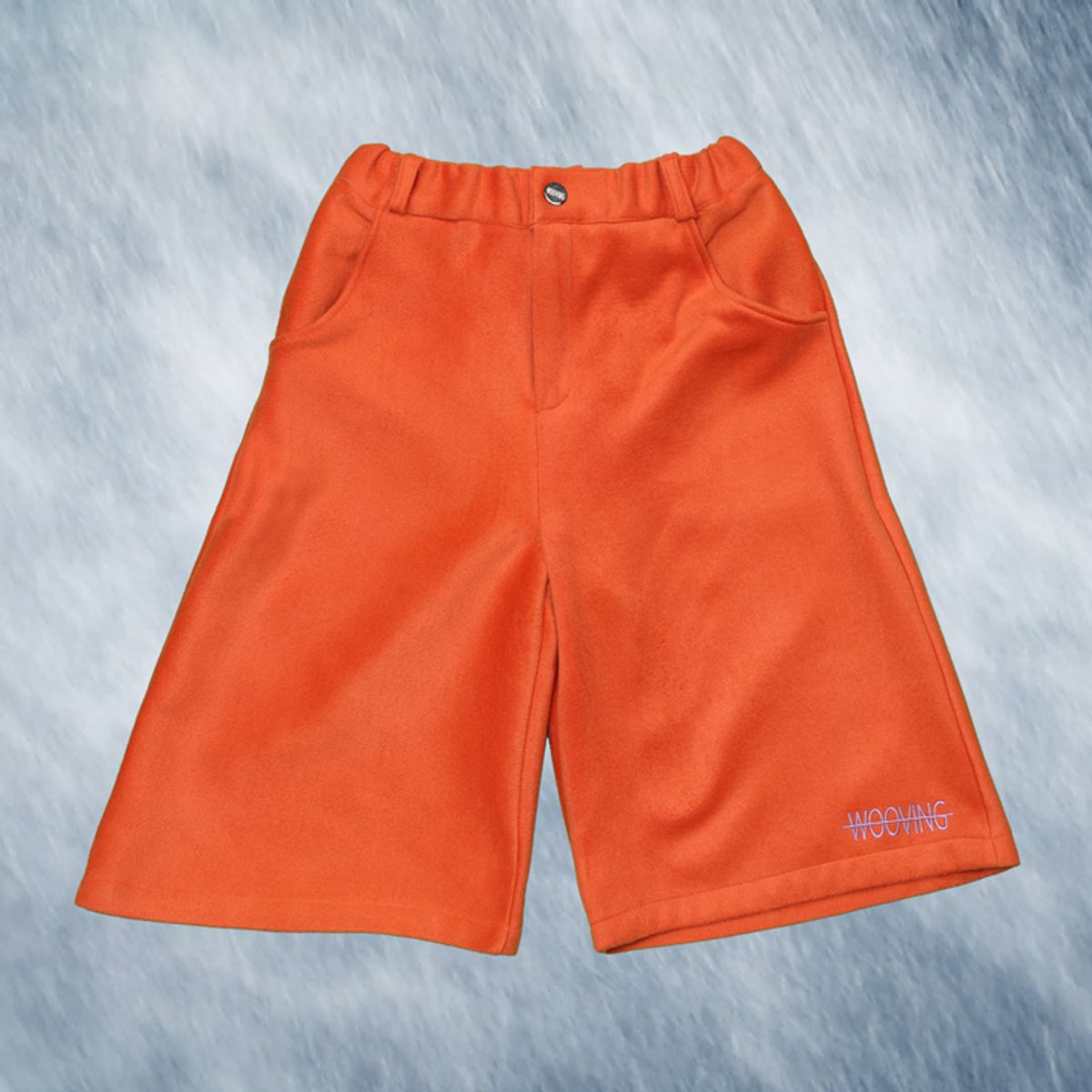 우빙(WOOVING) WIDE HALF PANTS (ORANGE)